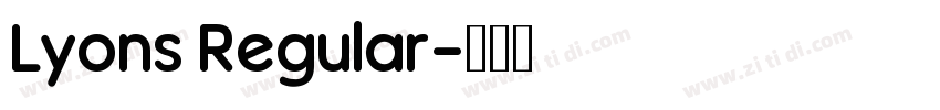 Lyons Regular字体转换